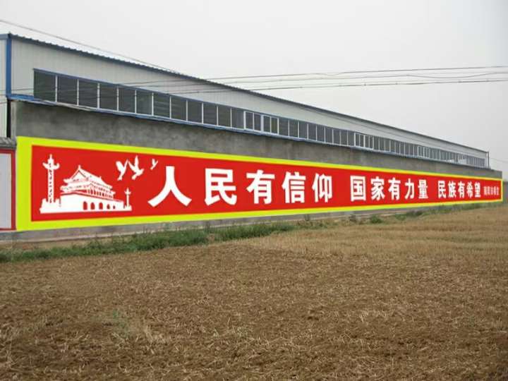 长沙手刷墙体广告,长沙楼盘墙体广告同样不失创造力