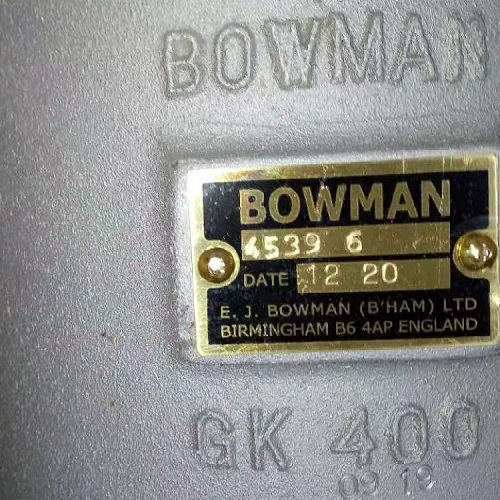 BOWMAN，BOWMAN油冷却器