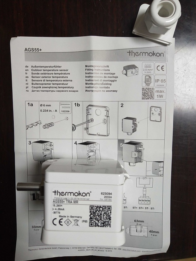 德国THERMOKON温度传感器