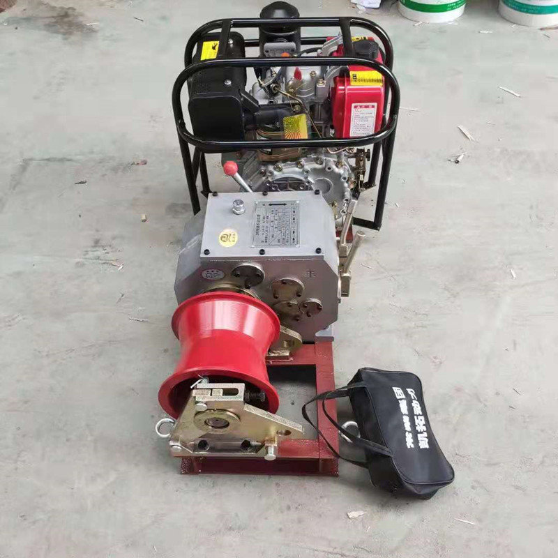 皮带传动电缆放线卷扬机 汽油轴传动绞磨