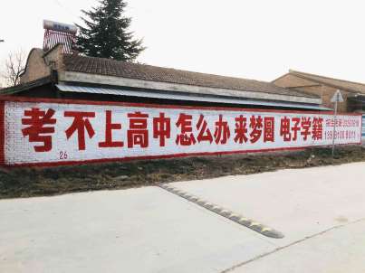 梦圆高中咸阳地（手绘）墙体广告精选照片近景4.jpg